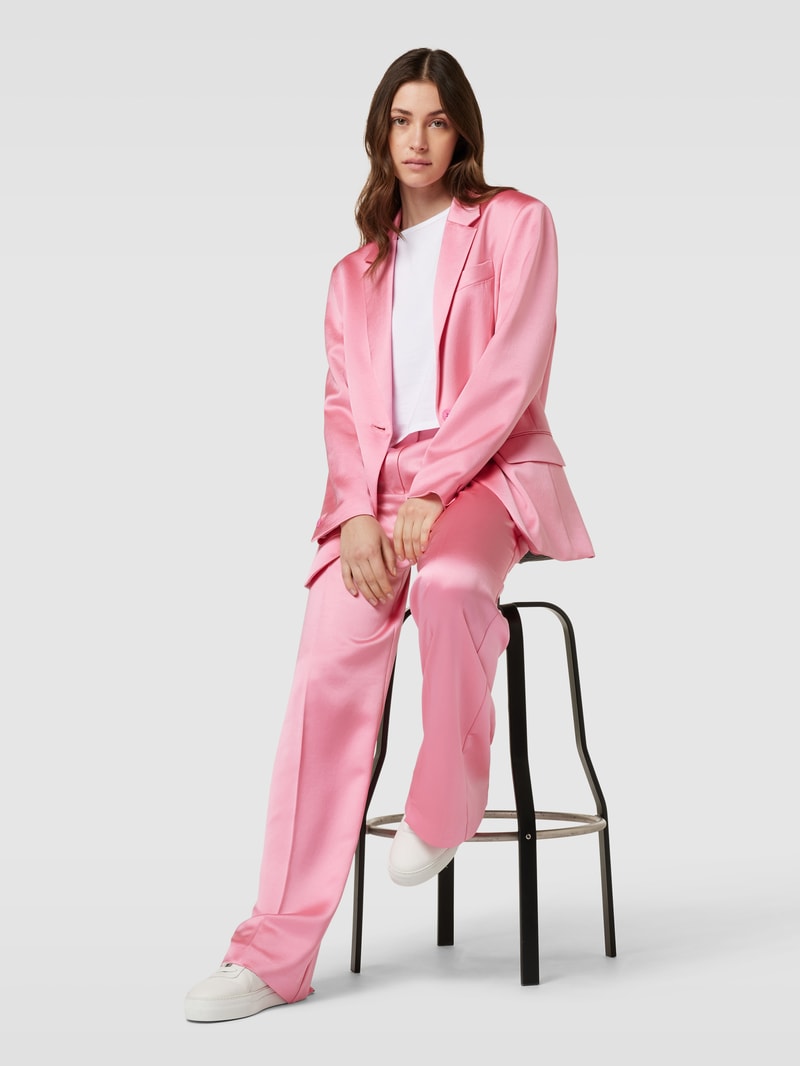 Hose mit Bundfalte Modell 'Himia' in pink