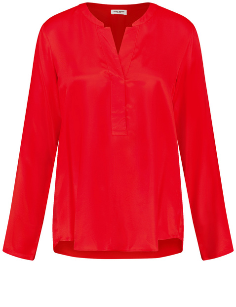 Nachhaltige Bluse mit Tunikaausschnitt
