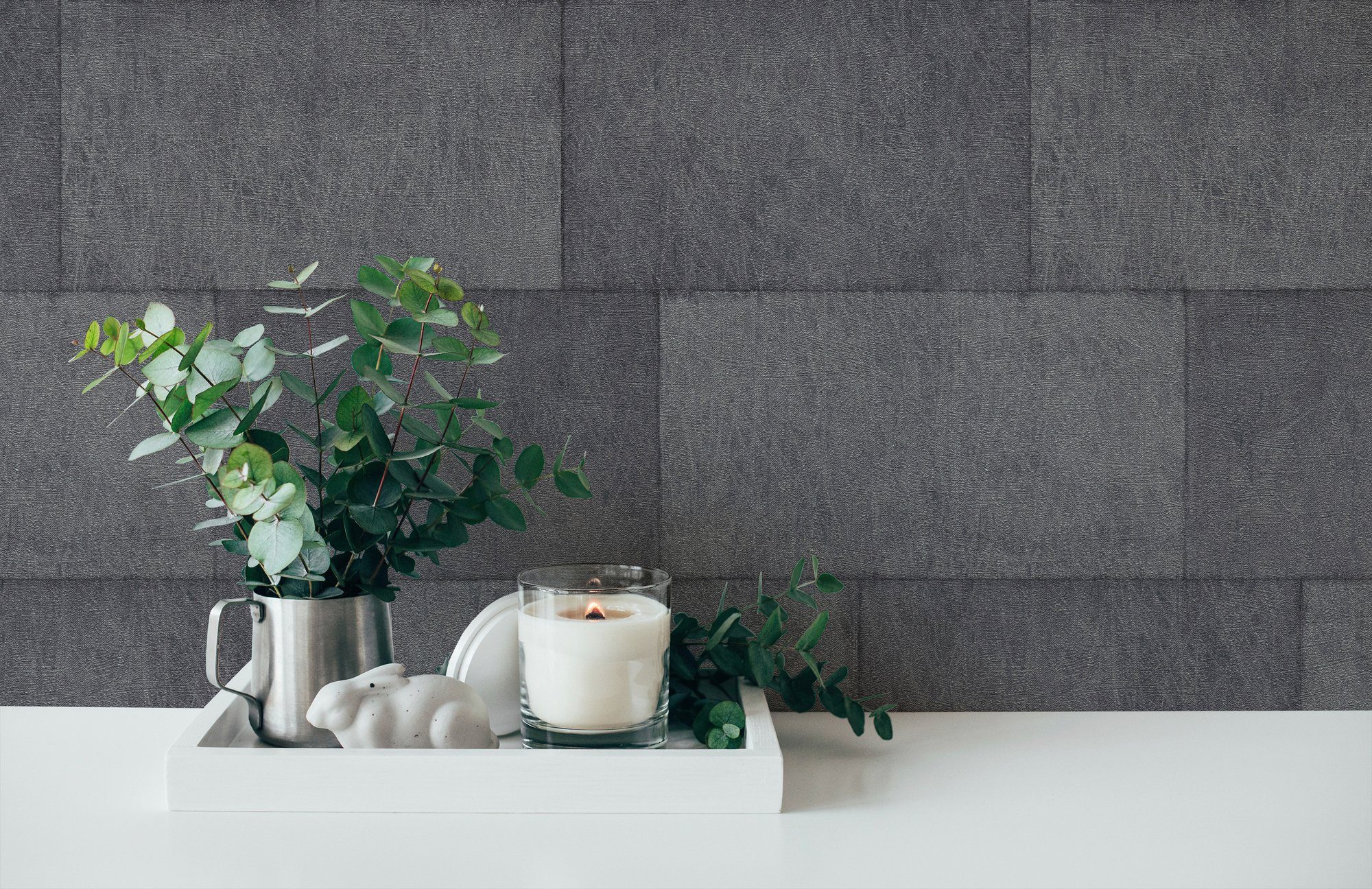 living walls Vliestapete Titanium, strukturiert, Steinoptik, Moderne Tapete Steinoptik