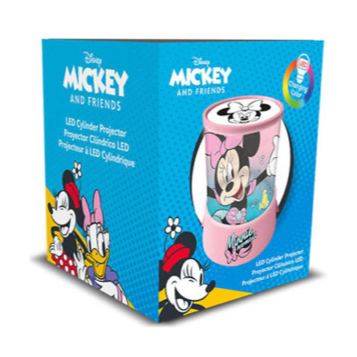 Kinder Projektor als Tischlampe Minnie Mouse Lampe