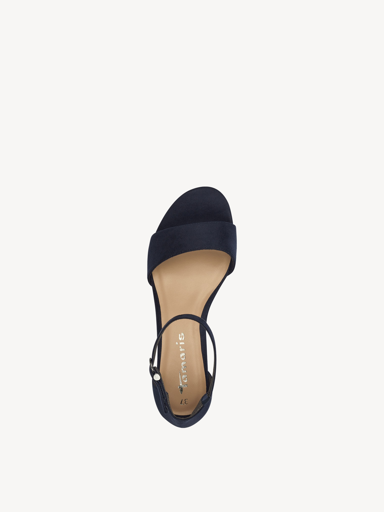Sandale à talon - bleu