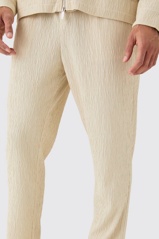 Smarte strukturierte Satin-Hose