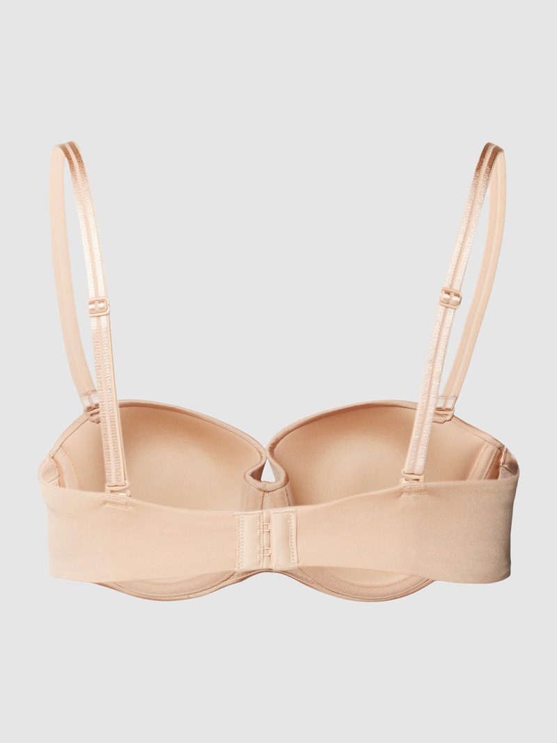 Schalen-BH mit Strassstein Modell 'Perfect Basics' in camel