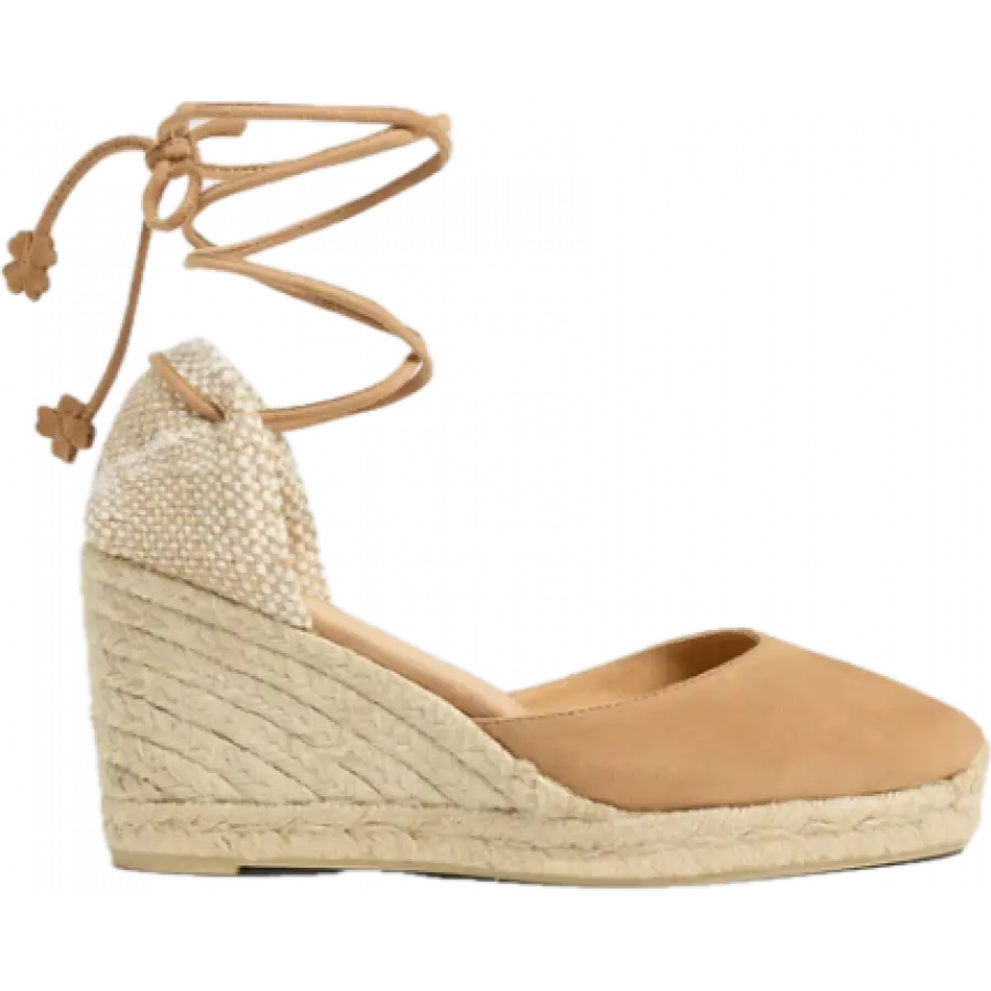 CASTAÑER - Espadrilles CARINA Veloursleder - beige