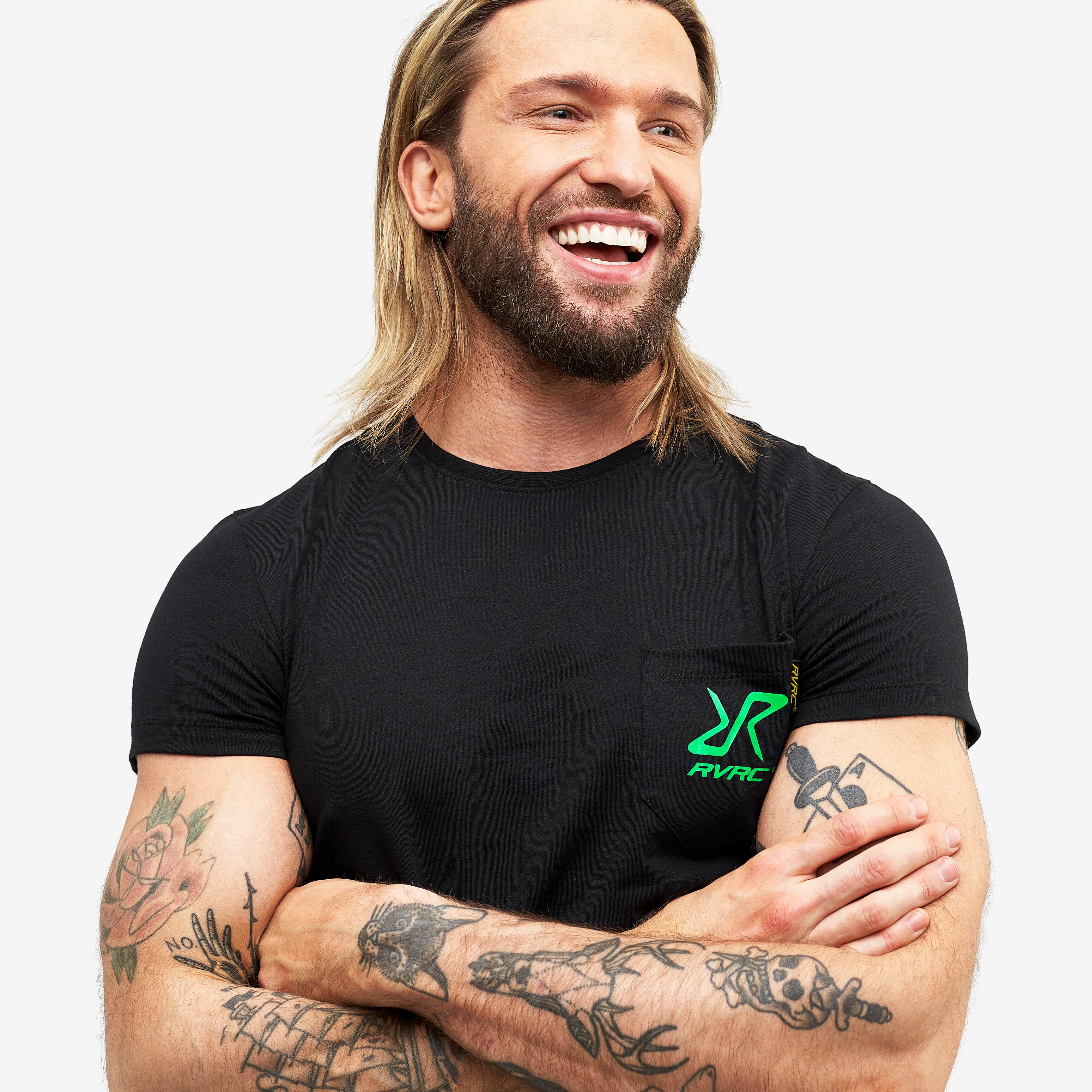 Fat Logo Tee 2.0 Homme Black/Green