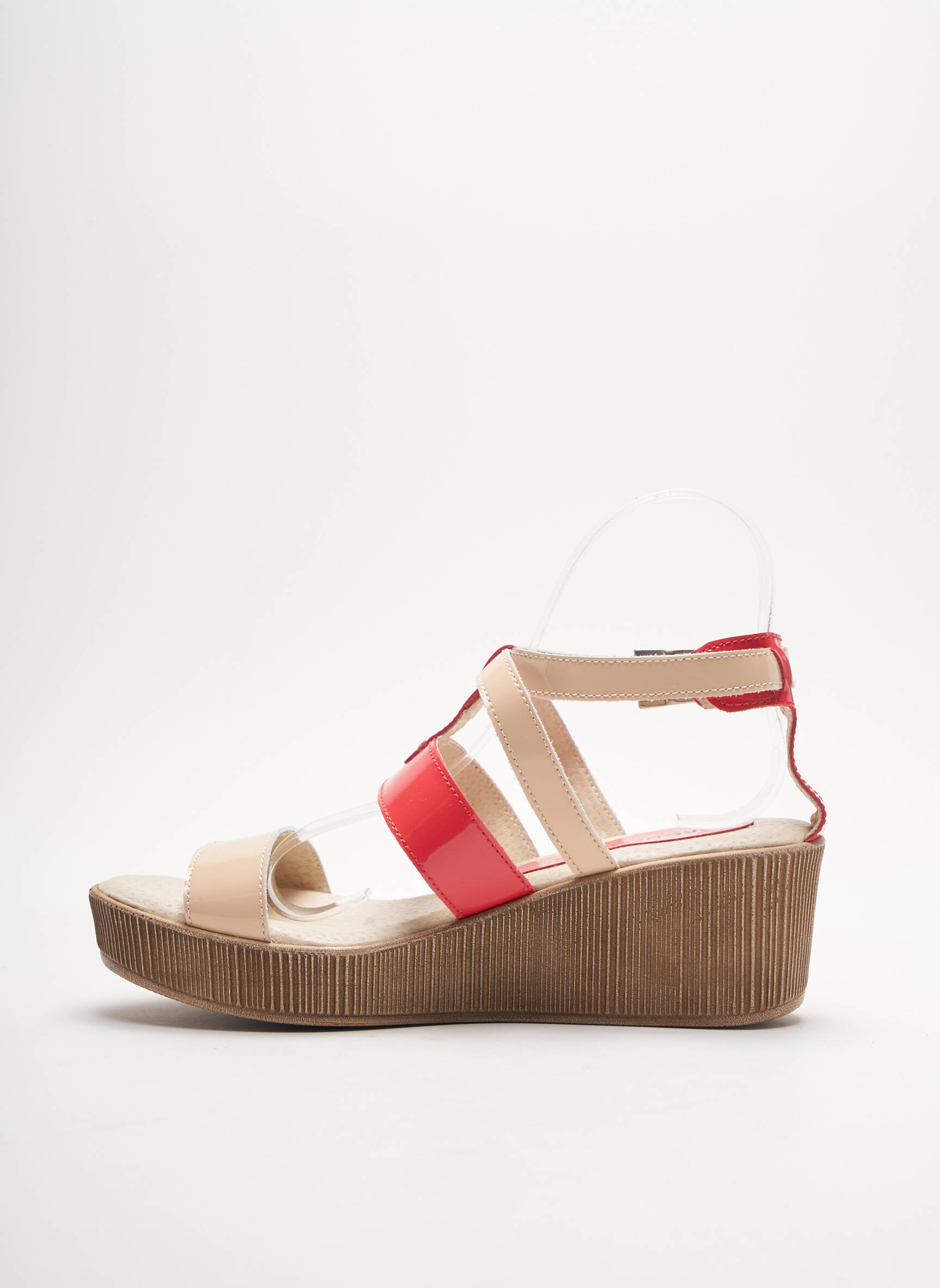 Brodequins Sandales Nu Pieds Femme couleur beige