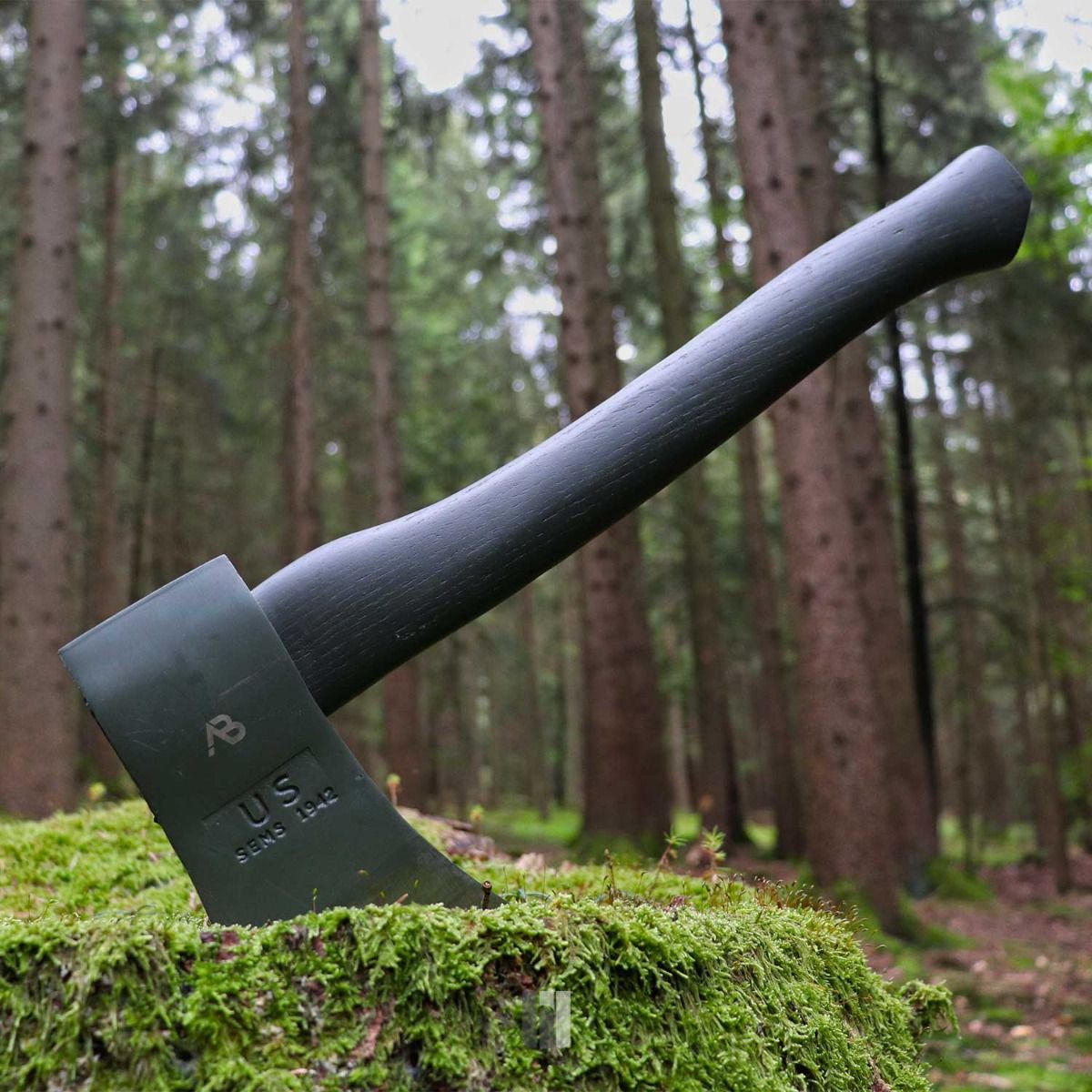 Axt mit Holzstiel