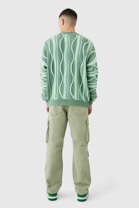 Oversize Jacquard-Pullover