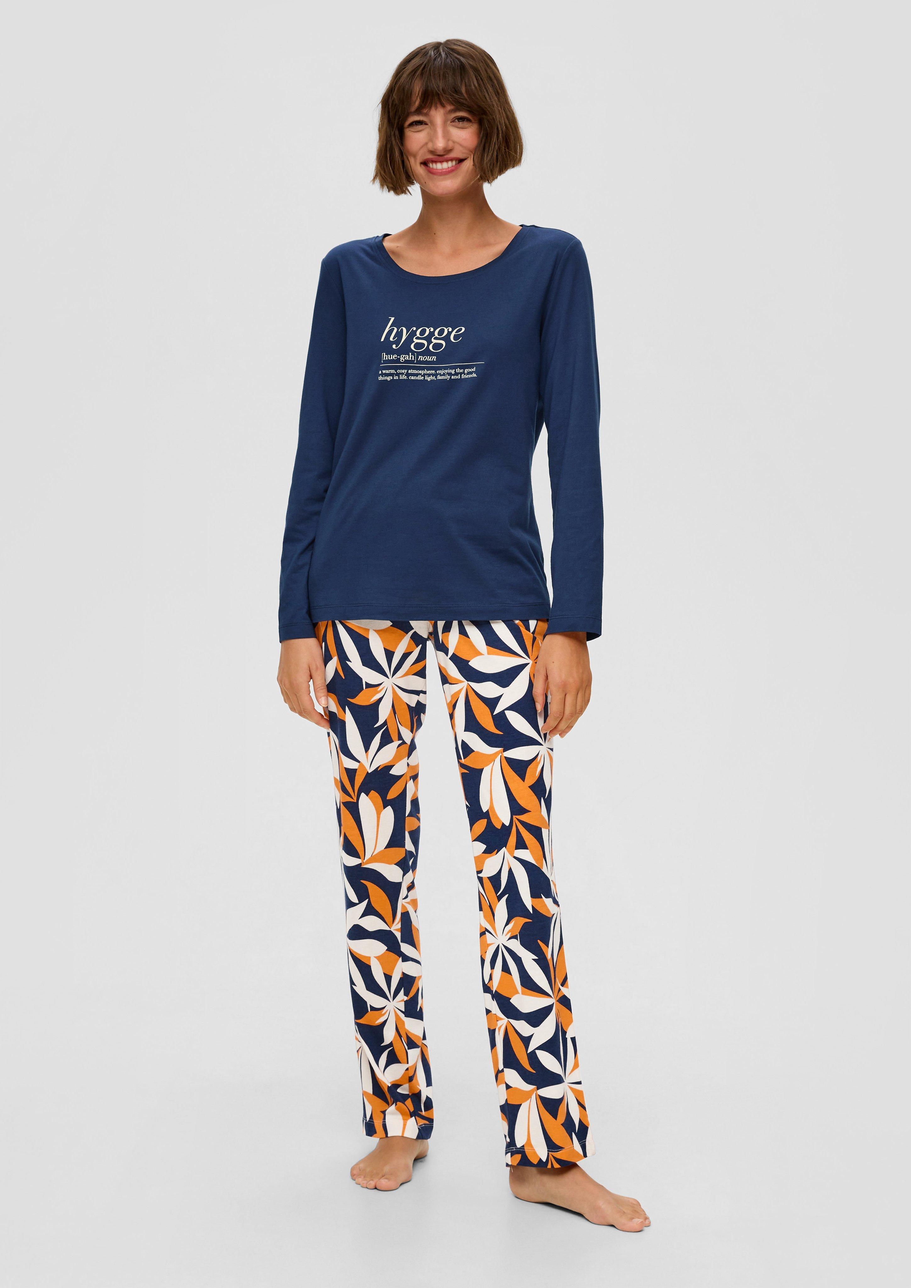 Langes Pyjama-Set mit Print  6009177-58A1