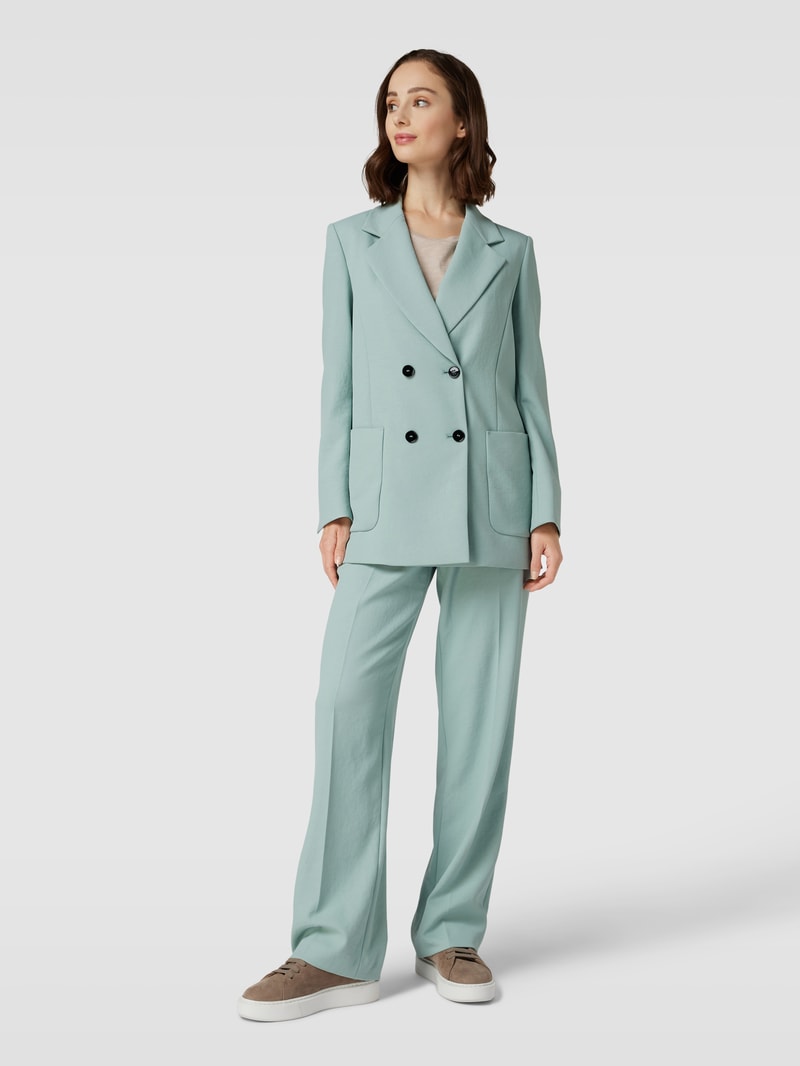 Blazer mit Knopfverschluss in petrol