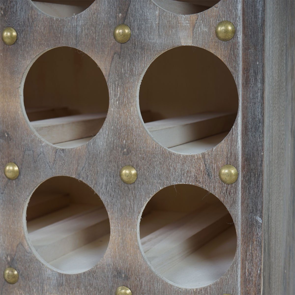 MCW Weinregal Torre T323, Für 20 Flaschen, Hochwertige Verarbeitung, Mit Staufach und Schublade