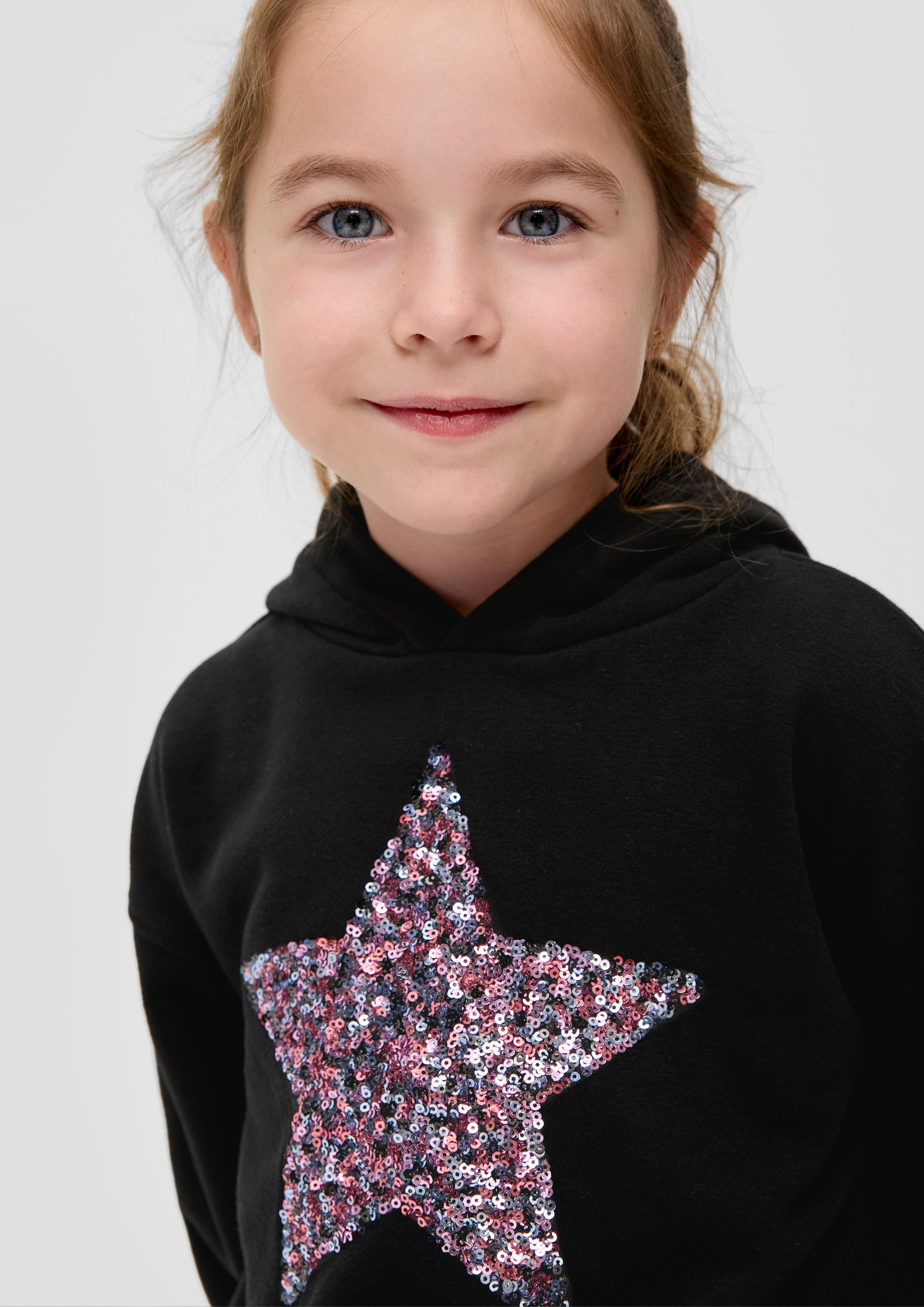 Sweatshirt mit Pailletten-Stern  2137360-9999