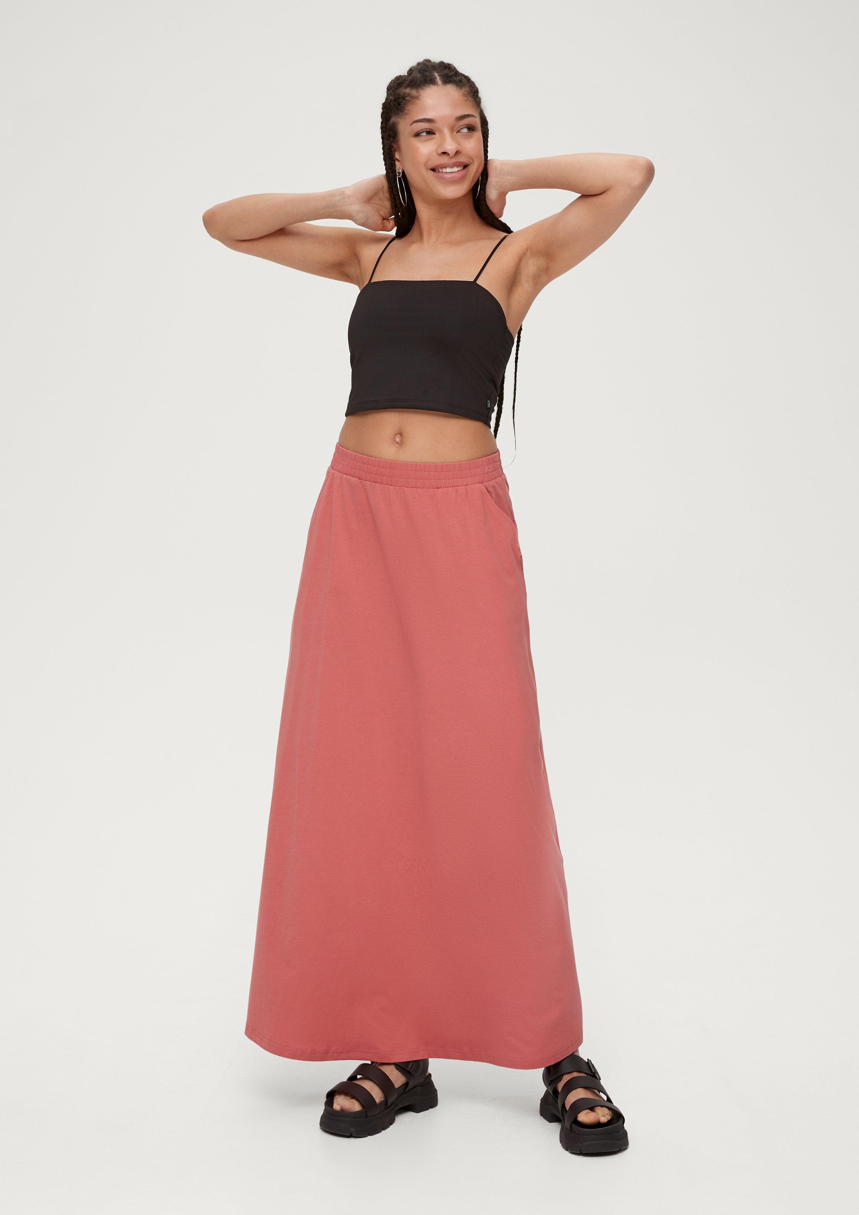 Maxirock aus Baumwollstretch  2131222-2069