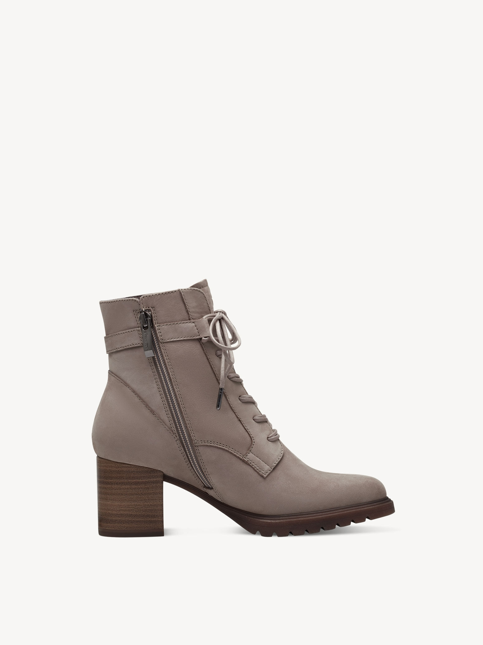Bottine en cuir - beige