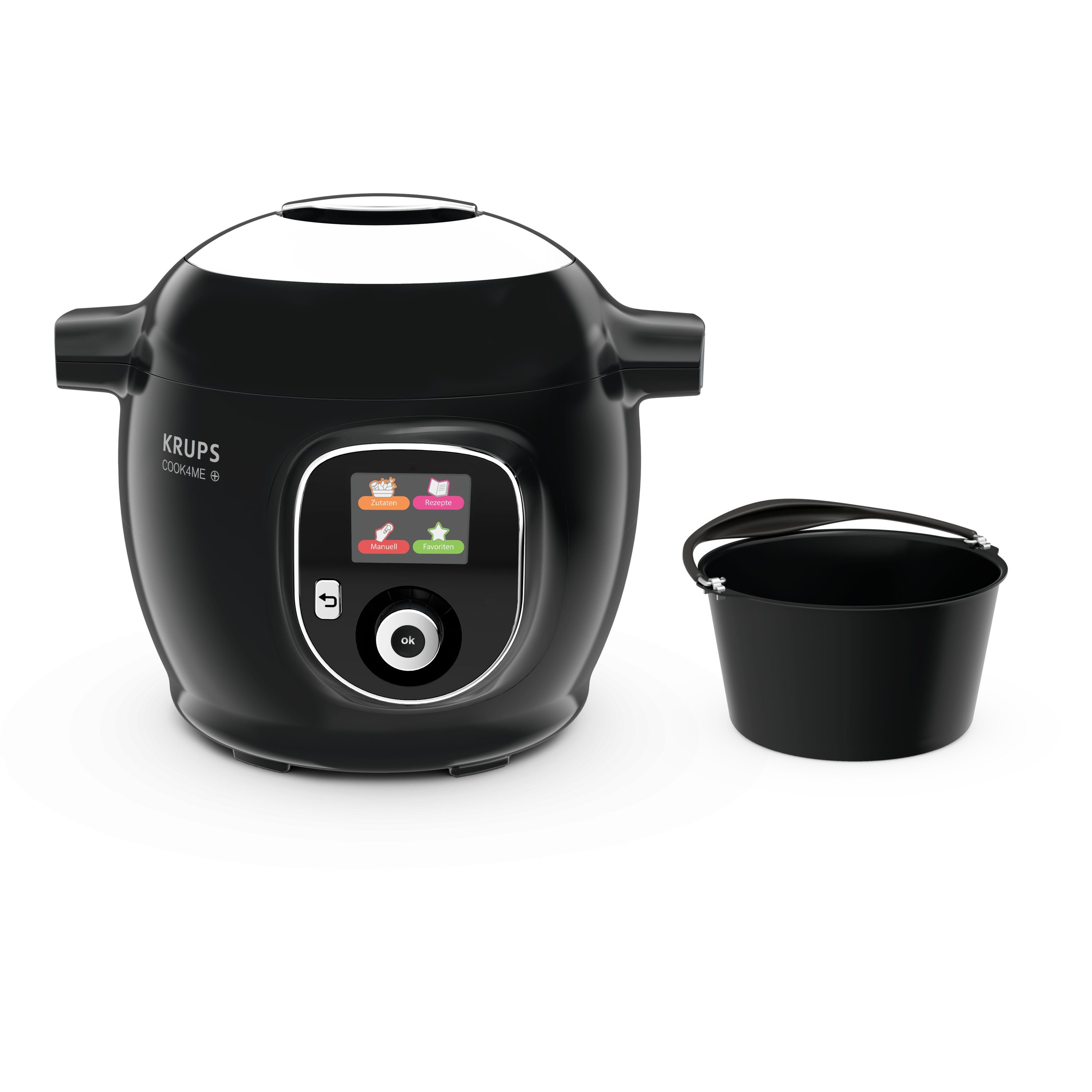 Krups Multikocher Multikocher Cook4me+ Gourmet CZ7128, 1600 W, 6,00 l Schüssel, 150 vorinstallierten Rezepten, Antihaft Kochbehälter