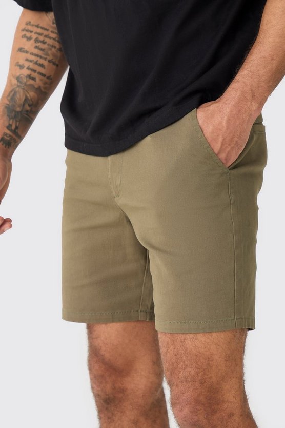 Skinny Fit Chino-Shorts
