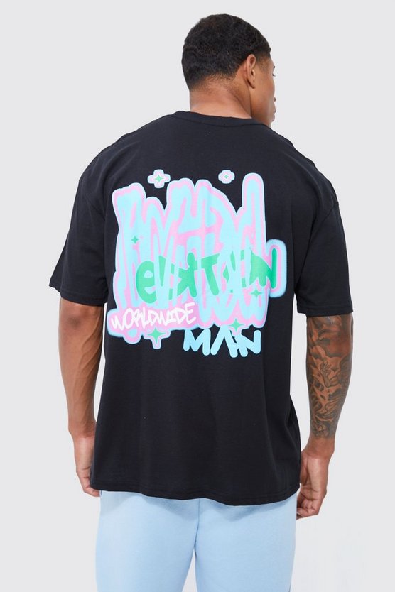 Oversize T-Shirt mit Limited Edition Graffiti-Print