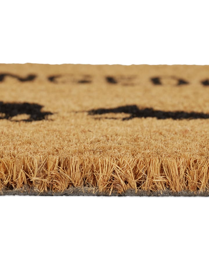relaxdays Fußmatte Hereingedackelt in Braun - (B)60 x (T)40 cm günstig kaufen onesize