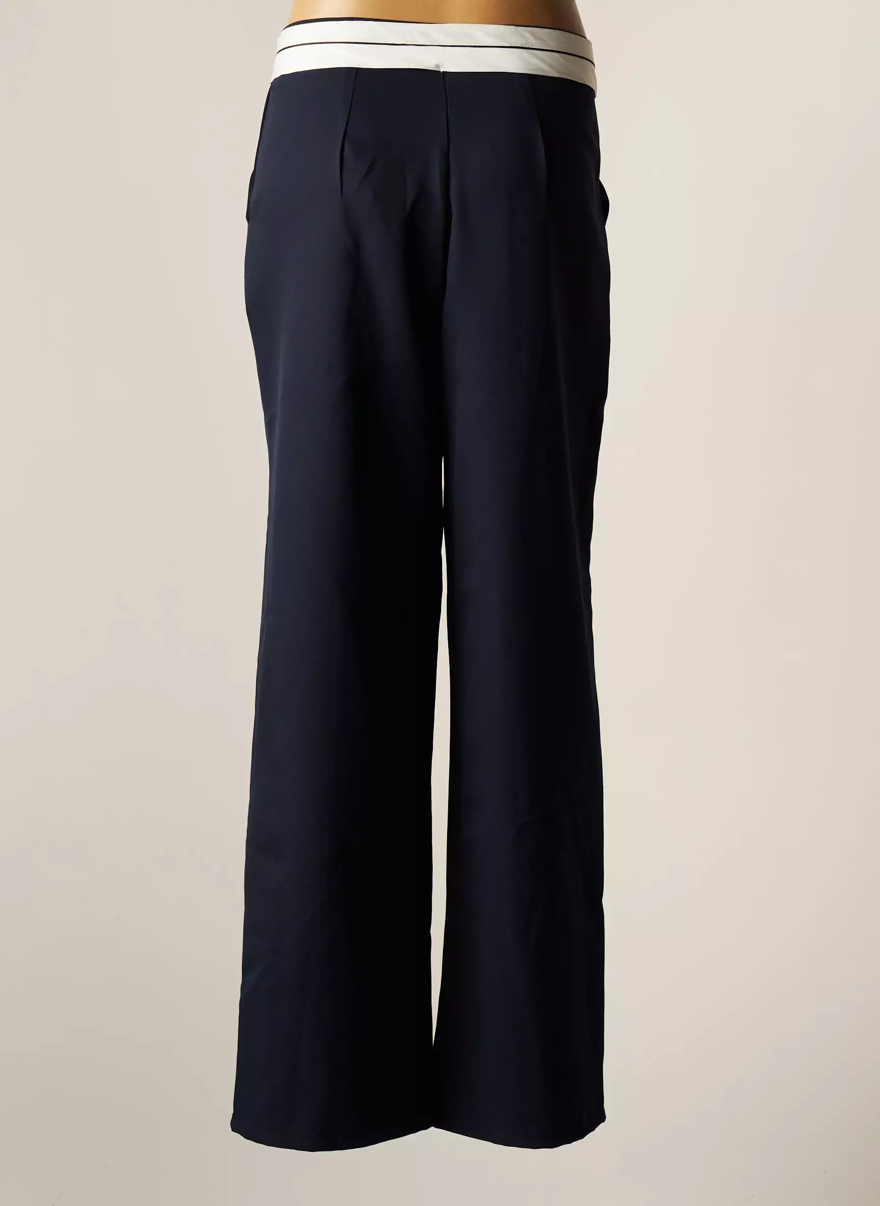 Garconne Pantalons Larges Femme couleur bleu