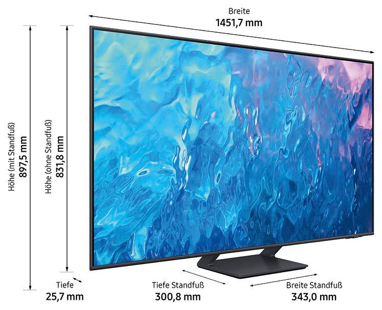 Samsung GQ65Q70CAT LED-Fernseher (163 cm/65 Zoll, Smart-TV, Quantum Prozessor 4K)