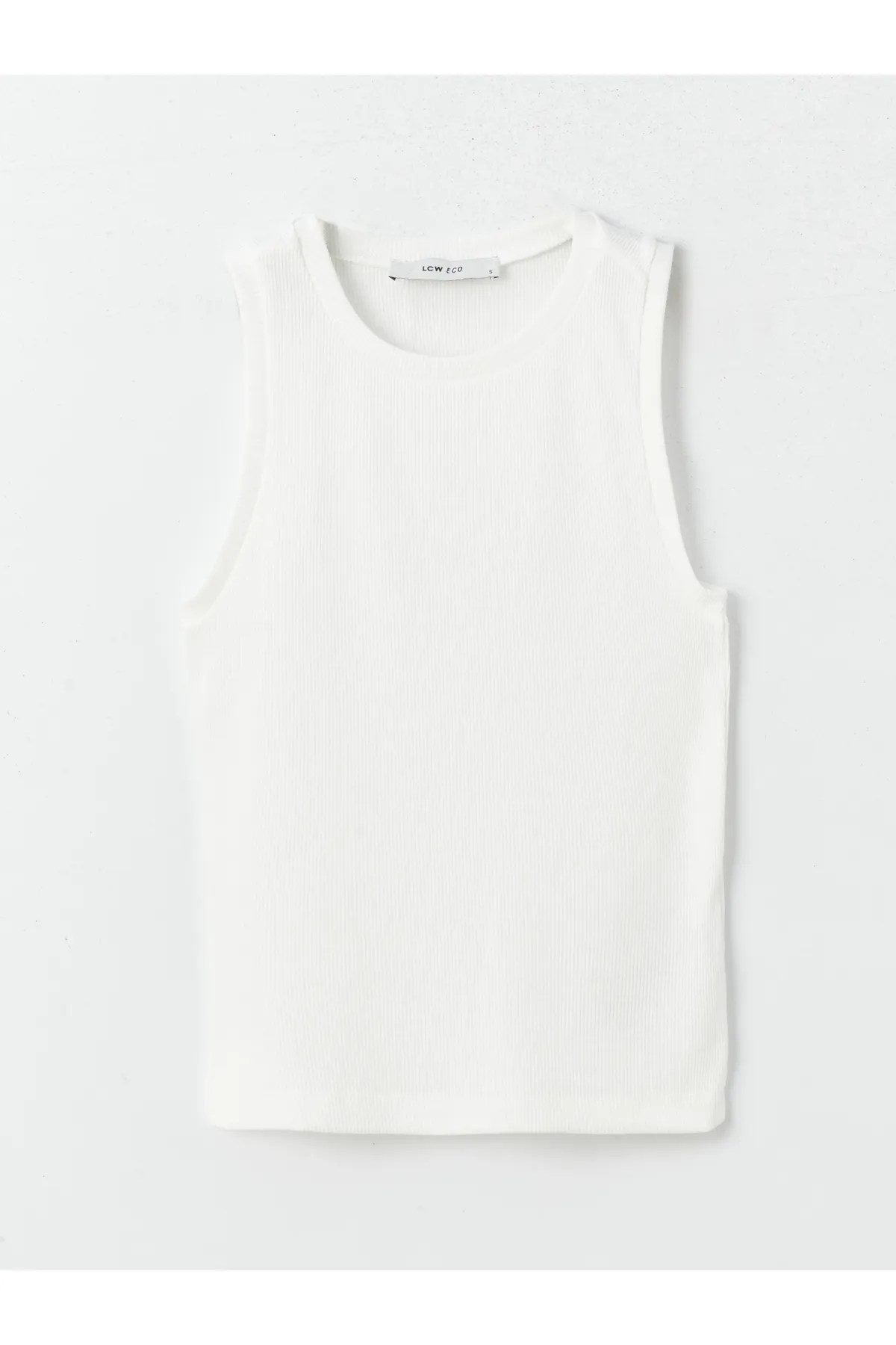 LC Waikiki  Einfarbiges Athlete-Shirt für Damen mit Rundhalsausschnitt