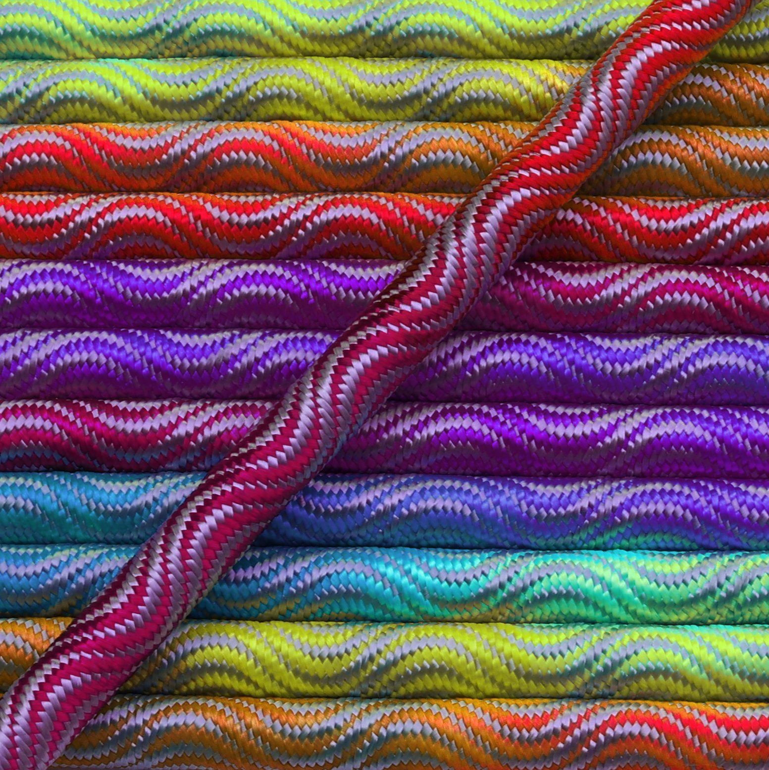 Ganzoo PPM Seil 20 Meter, Tauseil, Hunde-Leine, Halsband, Takeln, 10mm, Wave Reepschnur