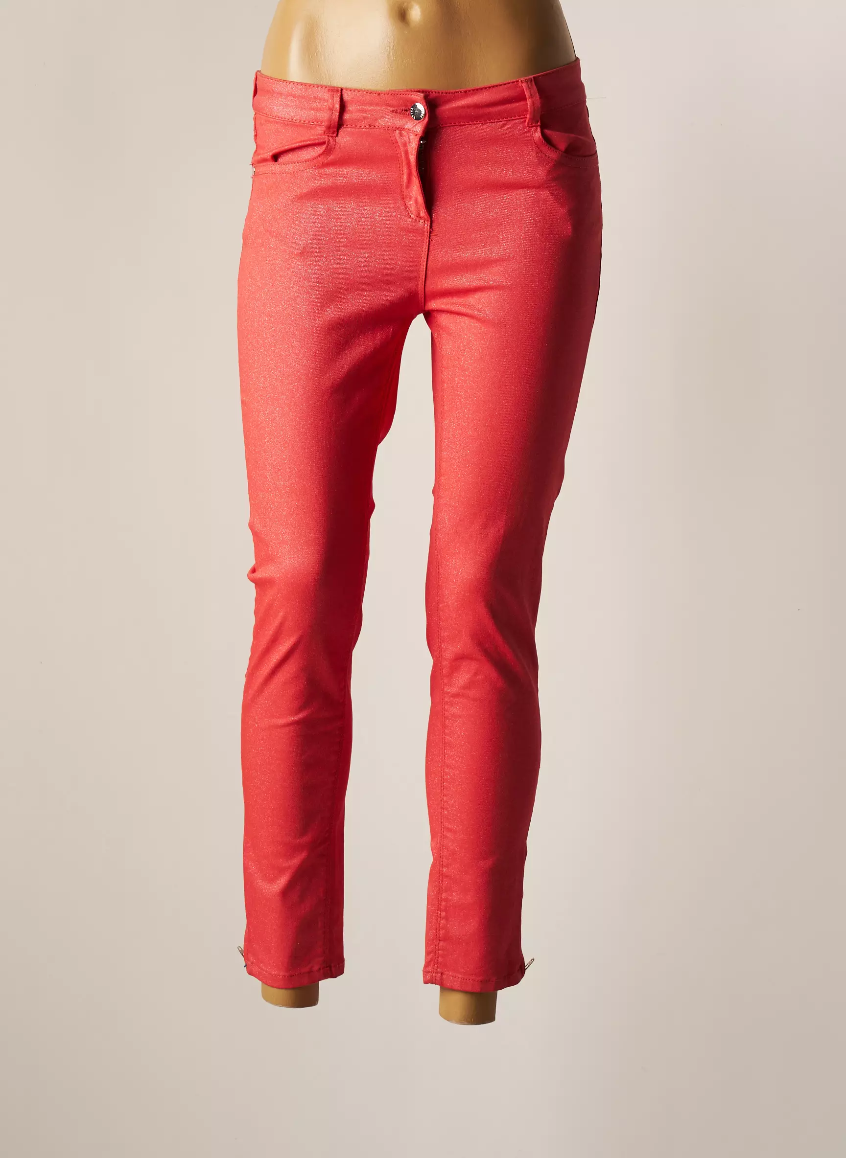 Patrice Breal Pantalon7 8 Femme couleur rose