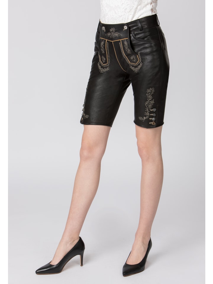 Stockerpoint Stockerpoint Trachtenlederhose Roxanne in black nappa günstig kaufen