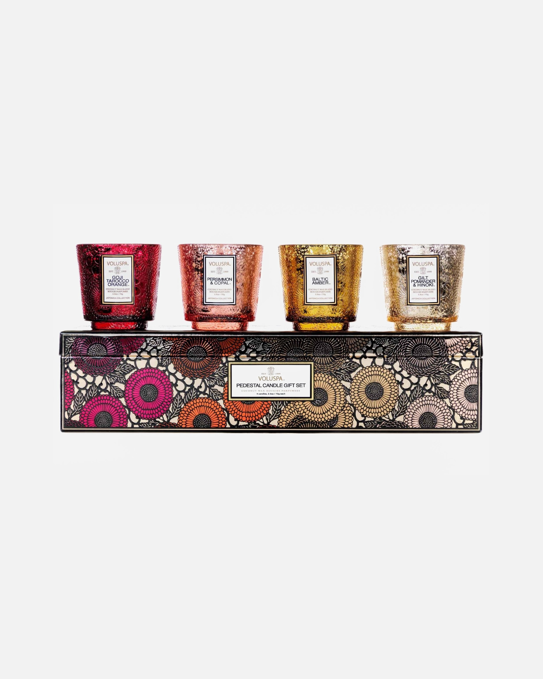 VOLUSPA Gavesett med 4 lys - Japonica