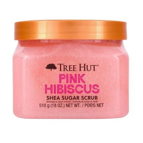 Tree Hut Rózsaszín Hibiszkusz Shea Cukor Testradír 510 gramm