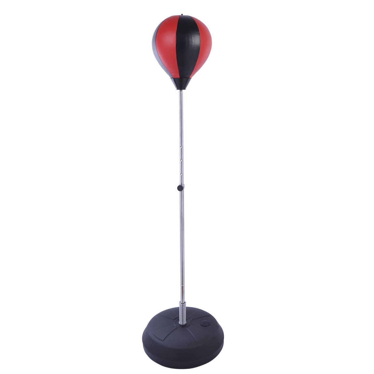HOMCOM Punchingball Set Standbox Training Set höhenverstellbar Schwarz Rot