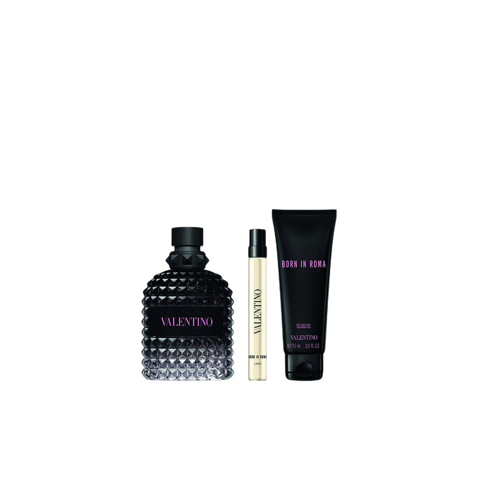 Valentino Uomo Born in Roma Conjunto de presente Born in Roma Uomo Eau de Toilette + Shower Gel - Conjunto de perfume masculino, Eau de Toilette
