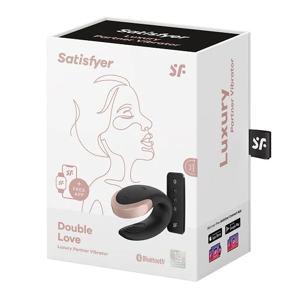 Satisfyer Masażer Double Love Connect App Black
