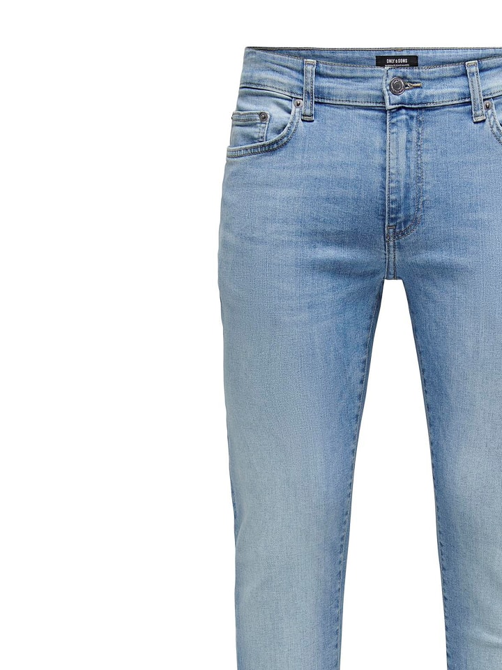Only&Sons Slim Fit Jeans Hose Stretch Denim Pants ONSLOOM in Hellblau günstig kaufen