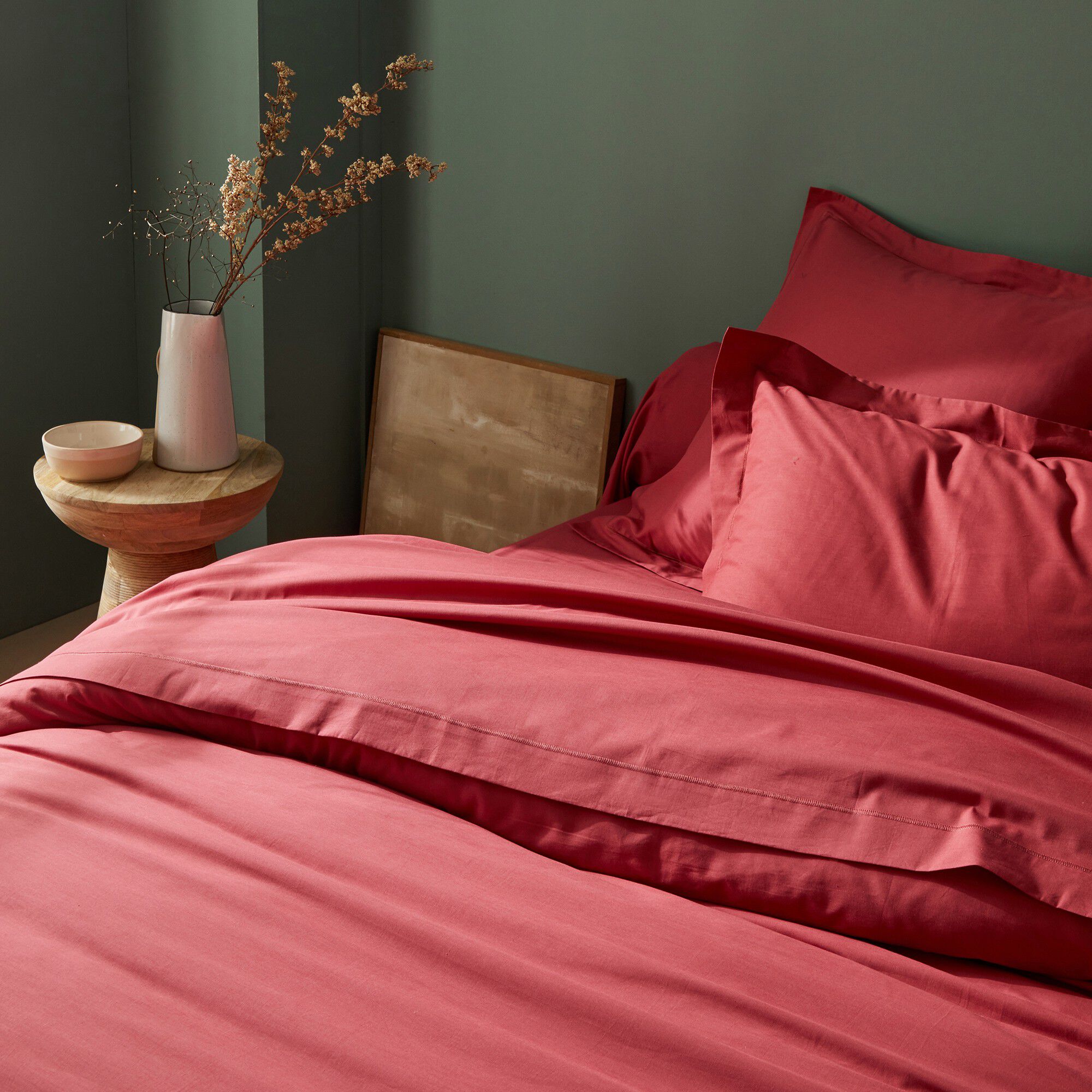Linge de lit uni coton