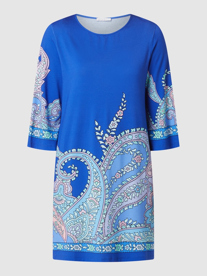 Kleid mit Paisley-Muster in blau