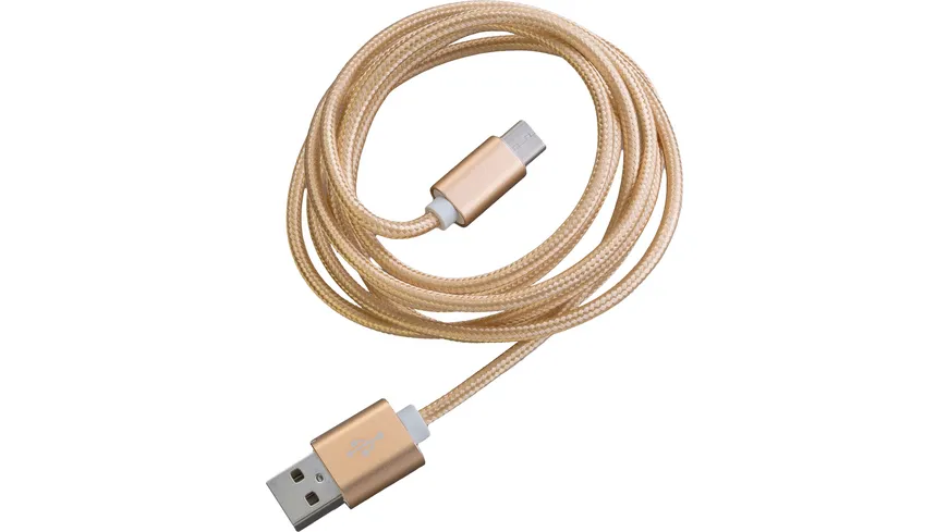 PETER JÄCKEL FASHION 1,5m USB Data Cable Gold Typ-C USB mit Sync- und Ladefunktion