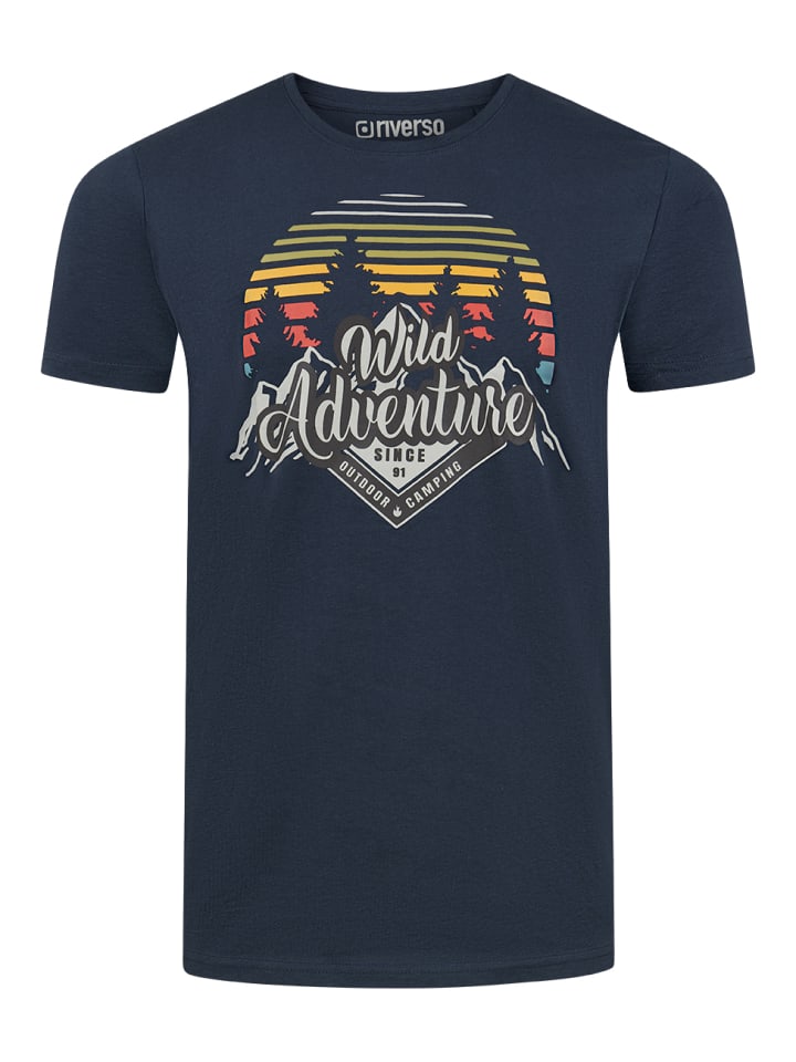 riverso  T-Shirt RIVLukas in Blau günstig kaufen