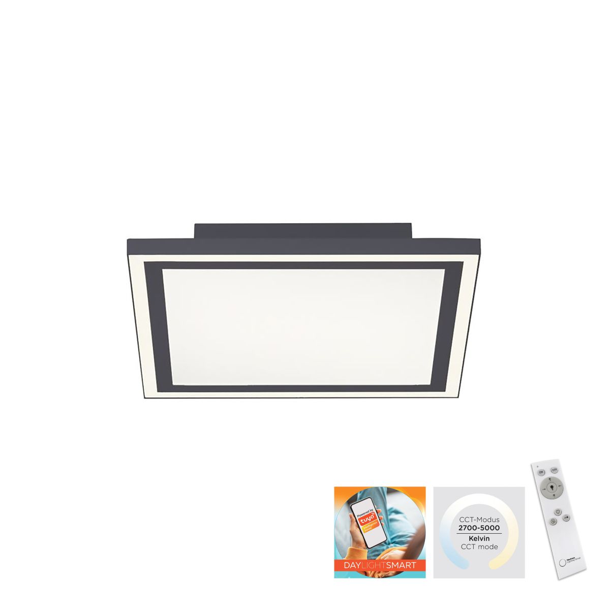 LED Deckenleuchte Edging-Smart 30 x 30 cm