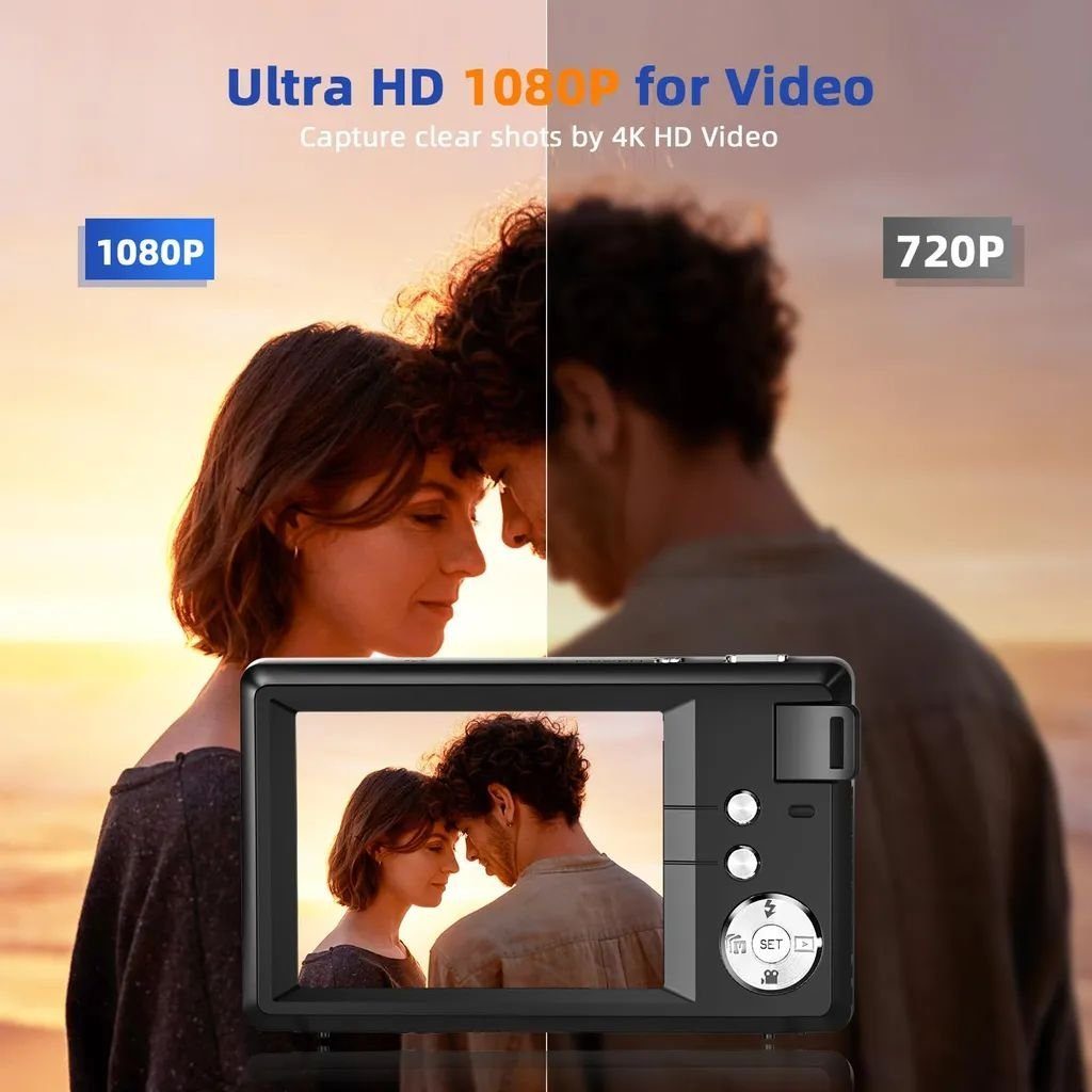 Fine Life Pro 4K-Aufruf 48 Mio. Pixel Vollformat-Digitalkamera (48 MP, Karte-Kamera mit beiden Kamerafunktionen, 48 MP)