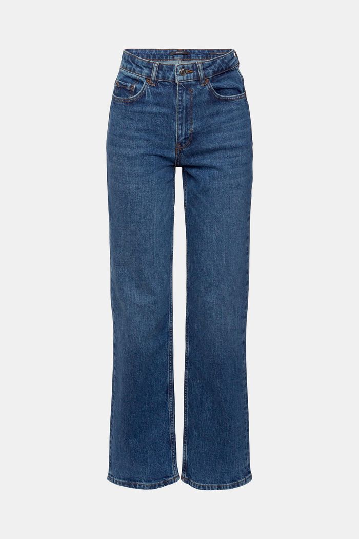High-Rise-Stretchjeans mit geradem Bein