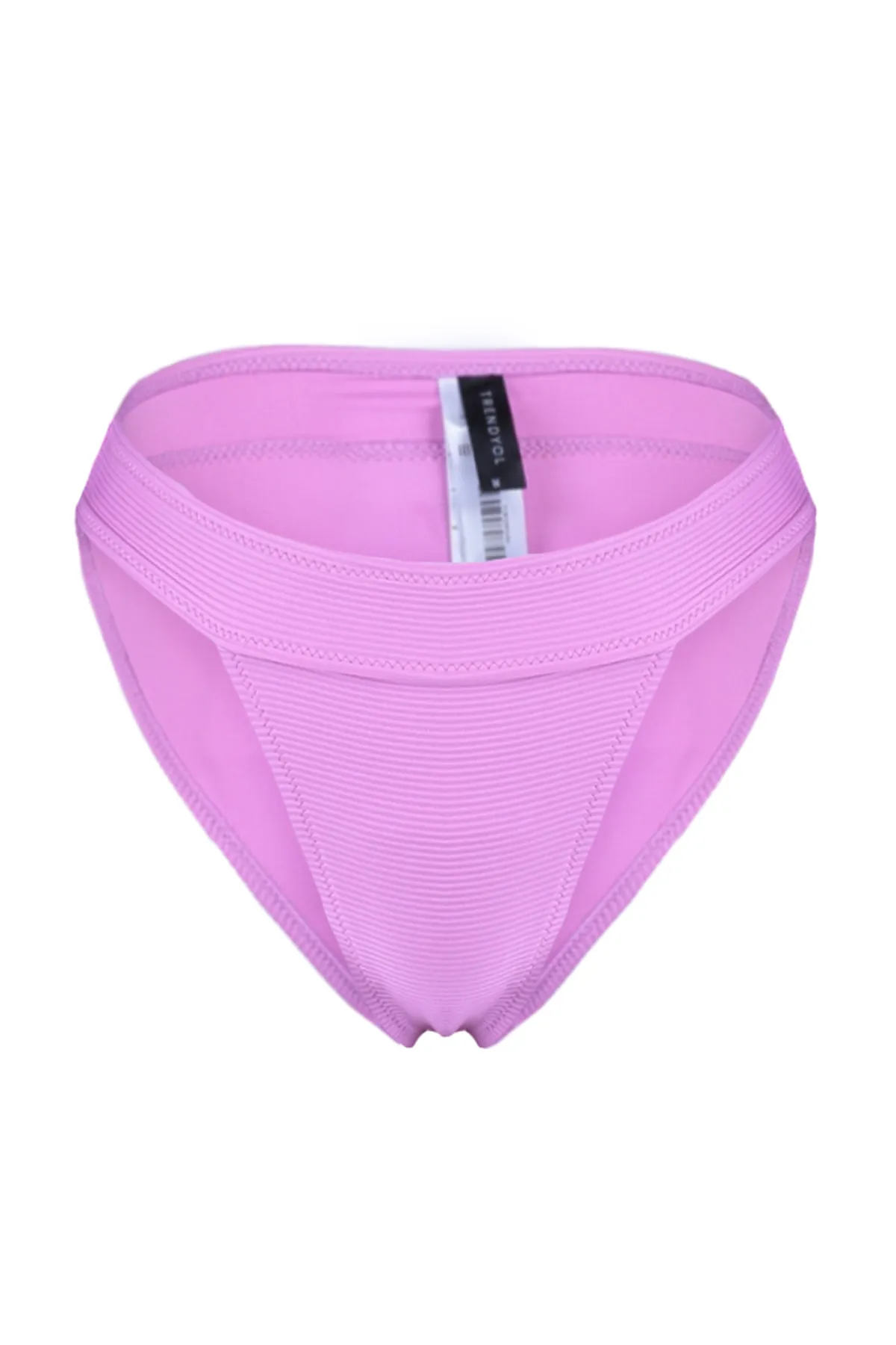 Trendyol Collection  Strukturierte Cyclamen-Bikinihose mit hohem Beinausschnitt TBESS21BA0016