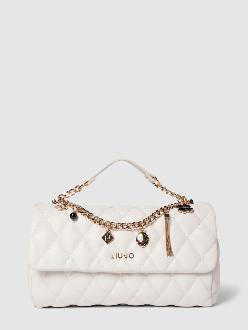 Shopper mit Label-Detail in kirschrot