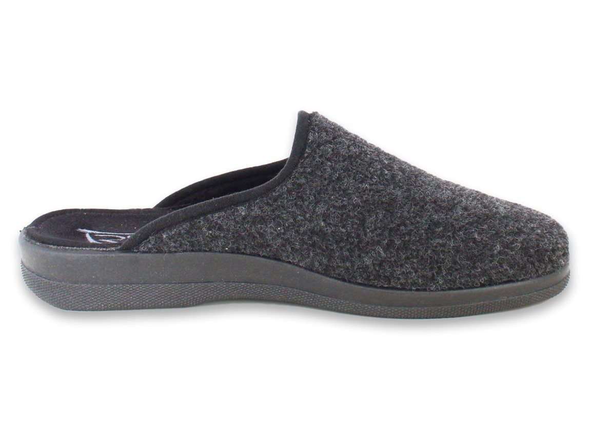 Beck Herren Pantoffel Jasper aus Softfilz, Hausschuh (der Klassiker für Herren) rutschfeste Laufsohle, bequeme Innensohle