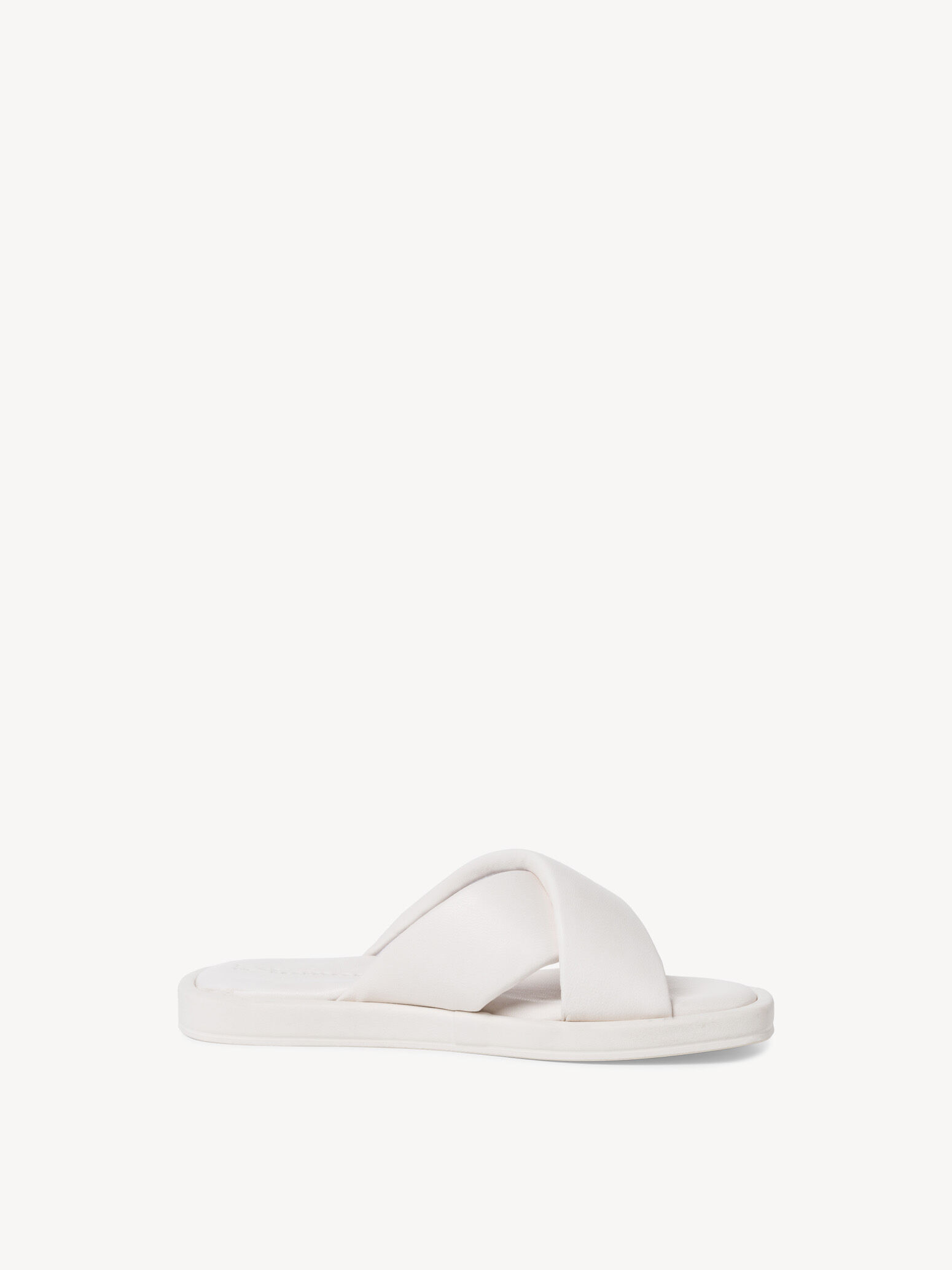 Mule en cuir - blanc