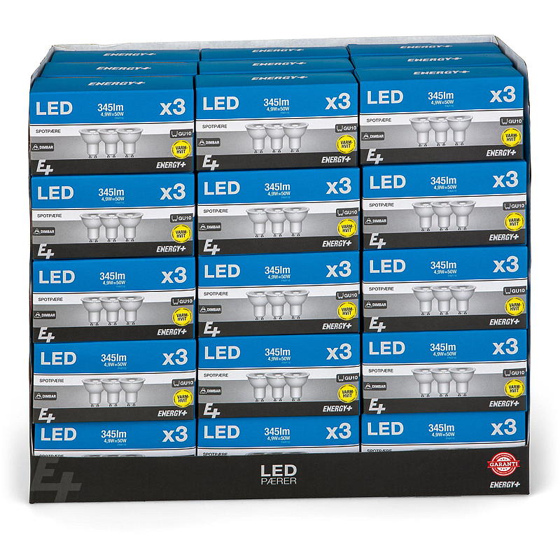 Energy Spotpære LED 345 lm 3-pk Dimbar, GU10