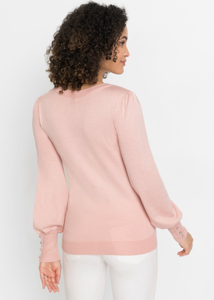 Pullover mit Schmuckknöpfen