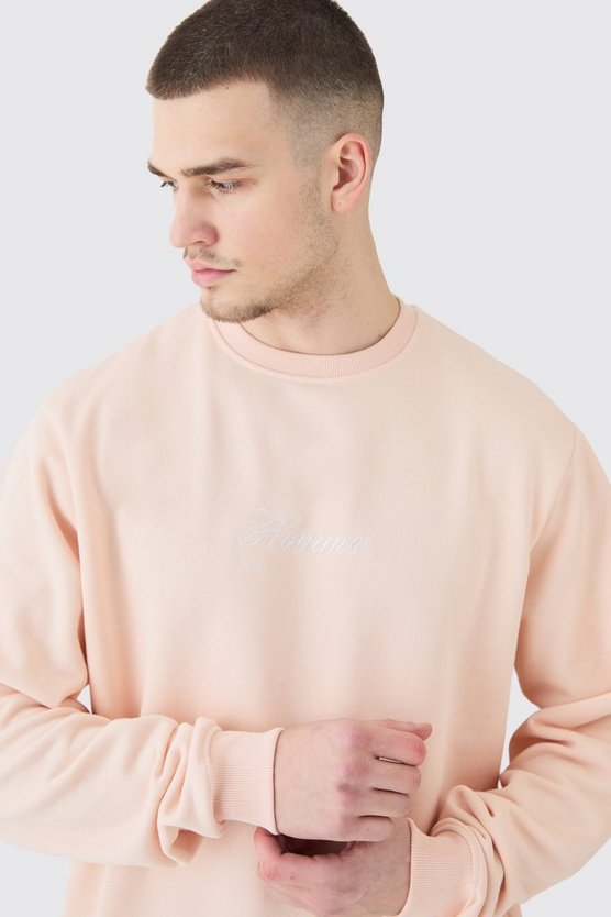 Tall Basic Homme Sweatshirt mit Rundhals-Ausschnitt