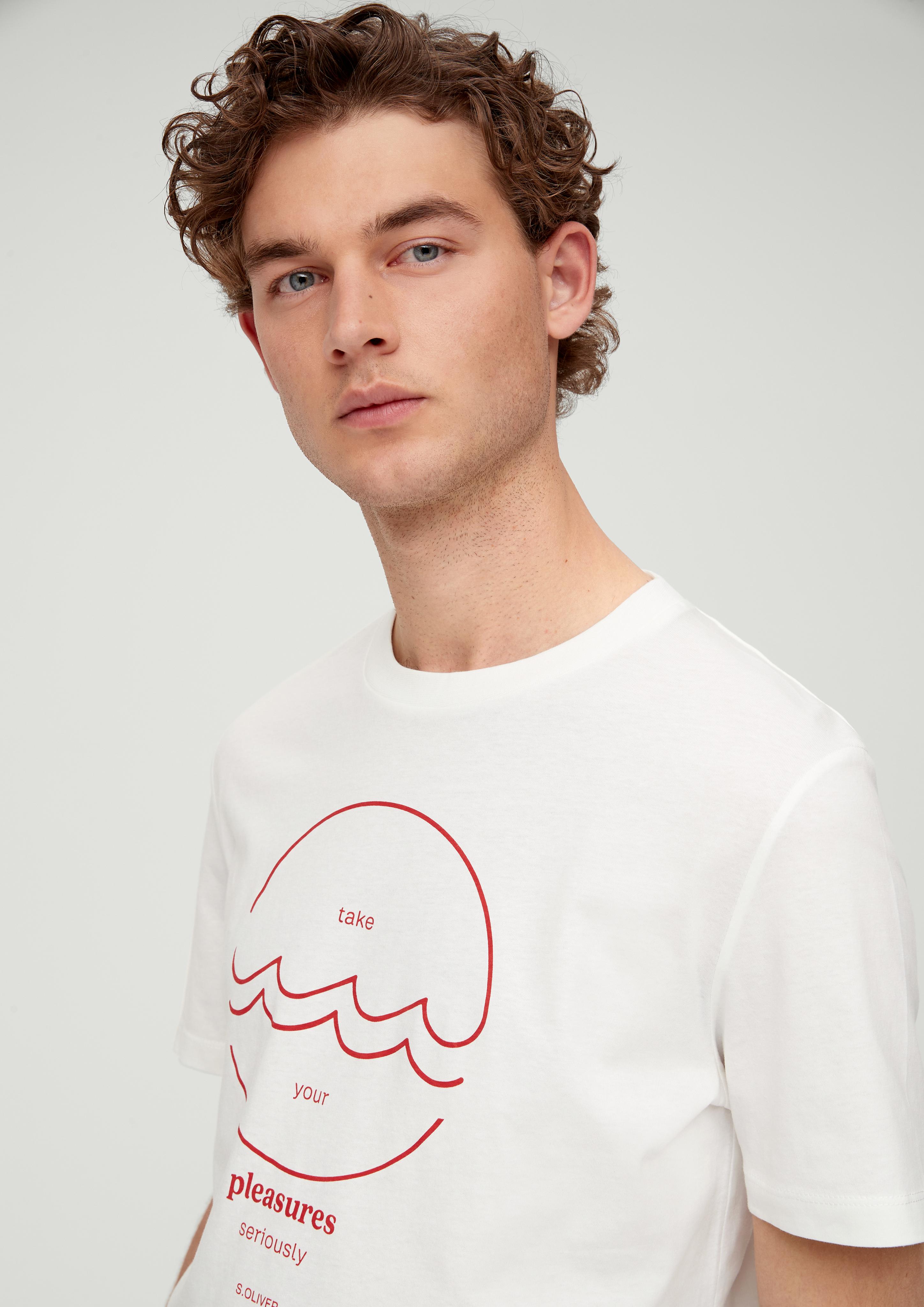 Baumwollshirt mit Frontprint  2137550-01D1