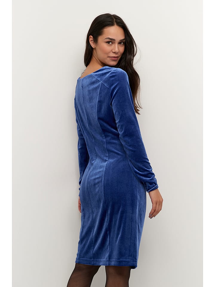 Kaffe Kleid in Blau günstig kaufen